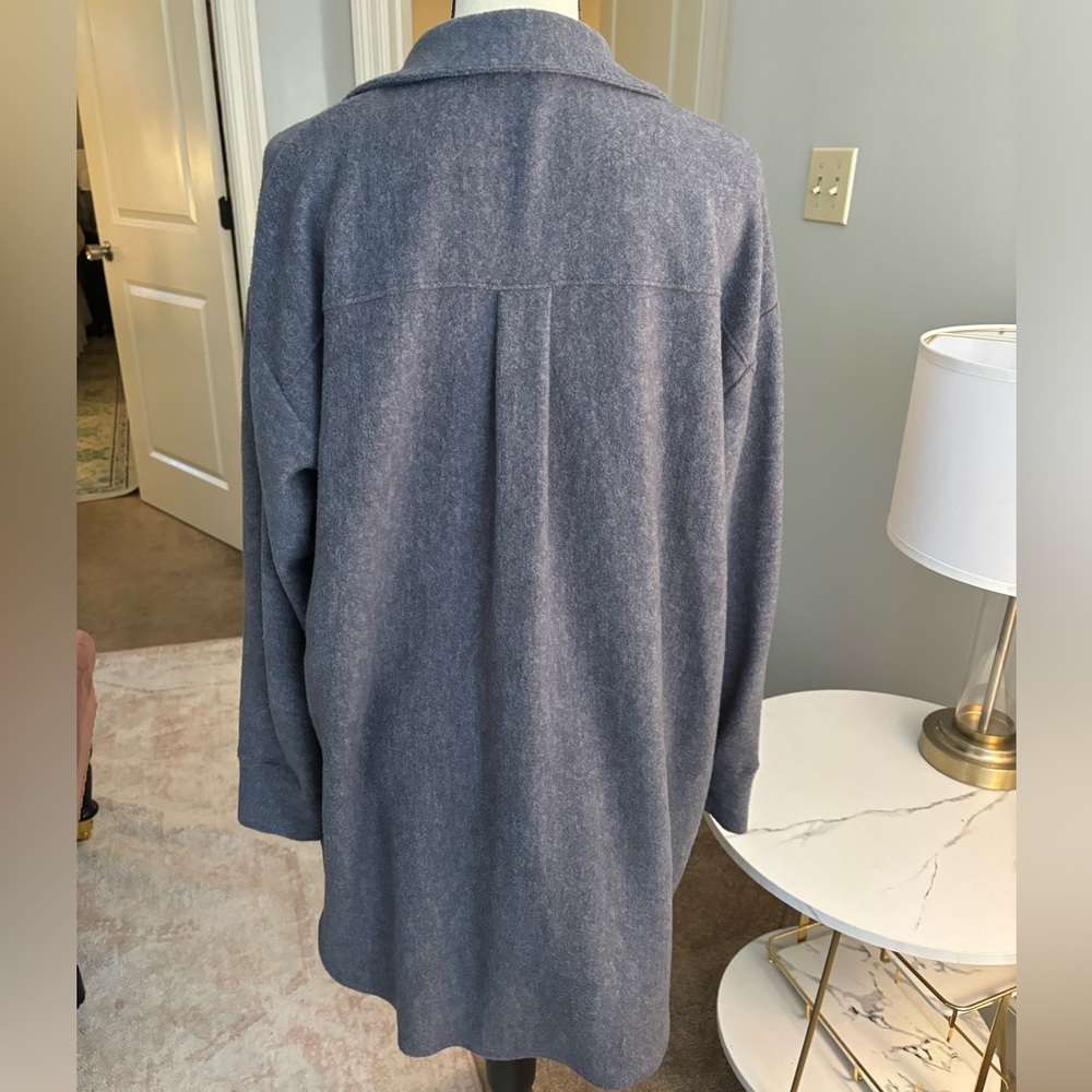 Brushed Button Front Collared Top-Nally And Millie - image 8